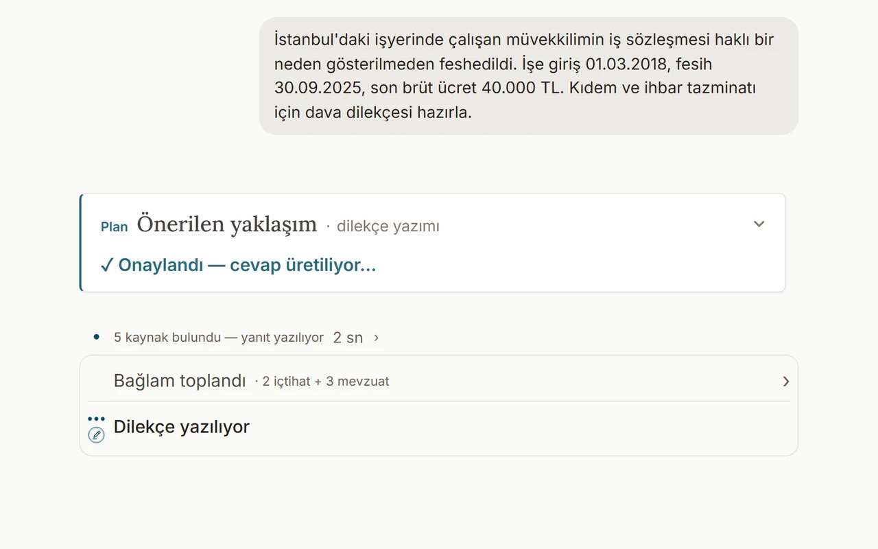 Düstur plan kartında Onayla ve İptal düğmeleri